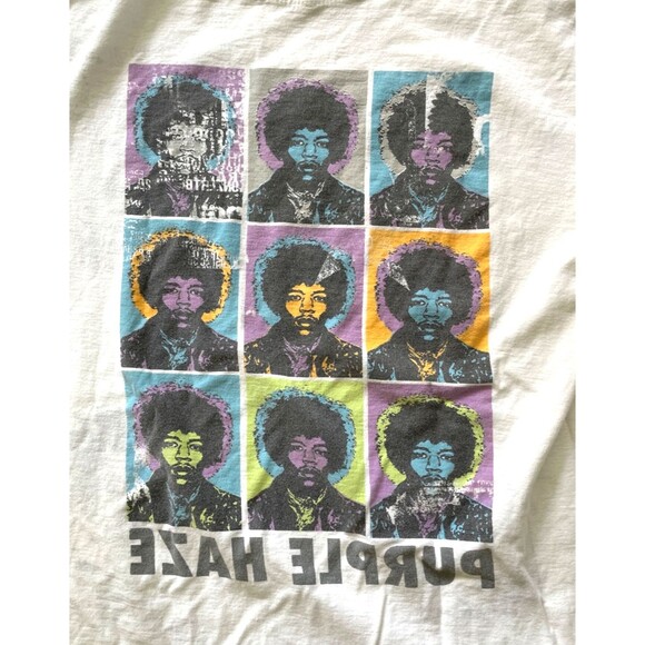 RARE Jimi Hendrix "Reverse Print" T-Shirt Size Small Purple Haze Stone Free - Picture 3 of 13